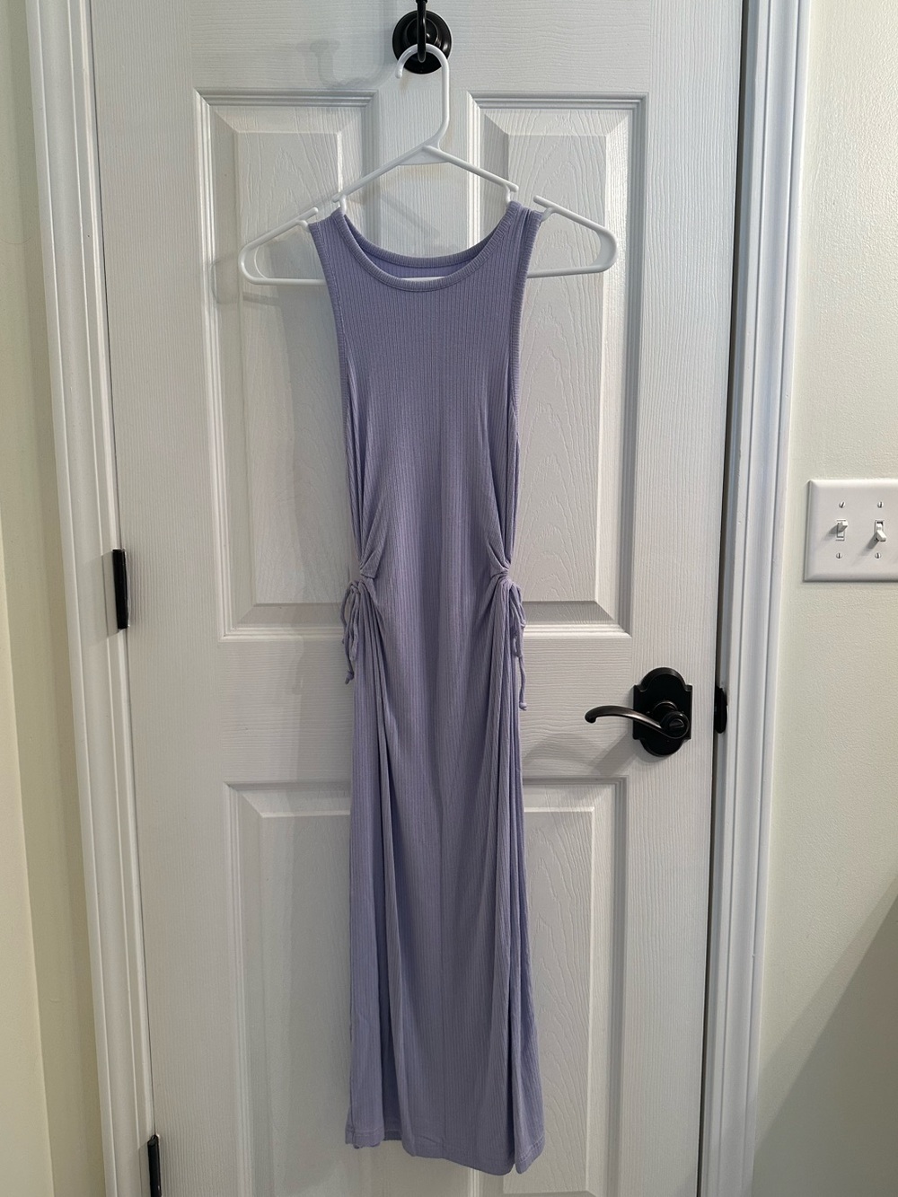 Lavender Ribbed Maxi Dress – Size Medium